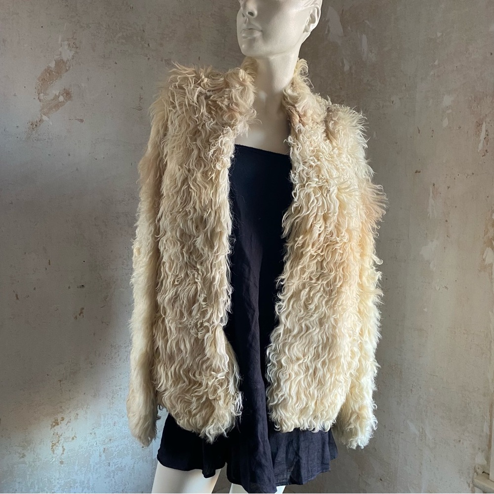 Vintage Mongolian Fur 70s Coat